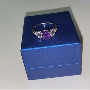 10kt gold amethyst ring